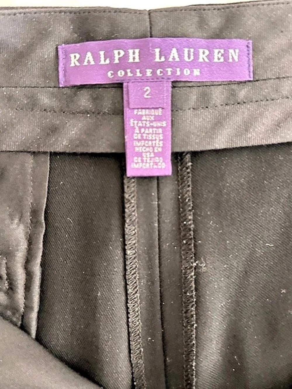 Ralph Lauren Collection wide-leg wool trousers Wide Leg Wool Trousers Black Size